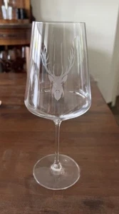 Vaso de vino tinto con grabado ciervo cabeza de ciervo copa de vino - Imagen 1 de 1