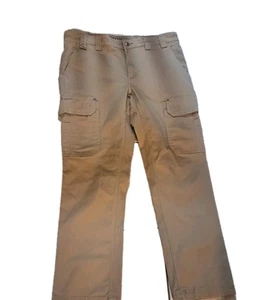Pantaloni cargo Duluth Trading da uomo 36x30 marroni utility antincendio flessibili abbigliamento da lavoro lavoro lavoro - Foto 1 di 13