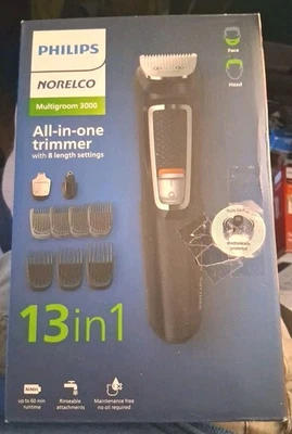 Philips Norelco Multigroom 3000 All-in-one Trimmer 8 Length Settings New - Image 1 of 3