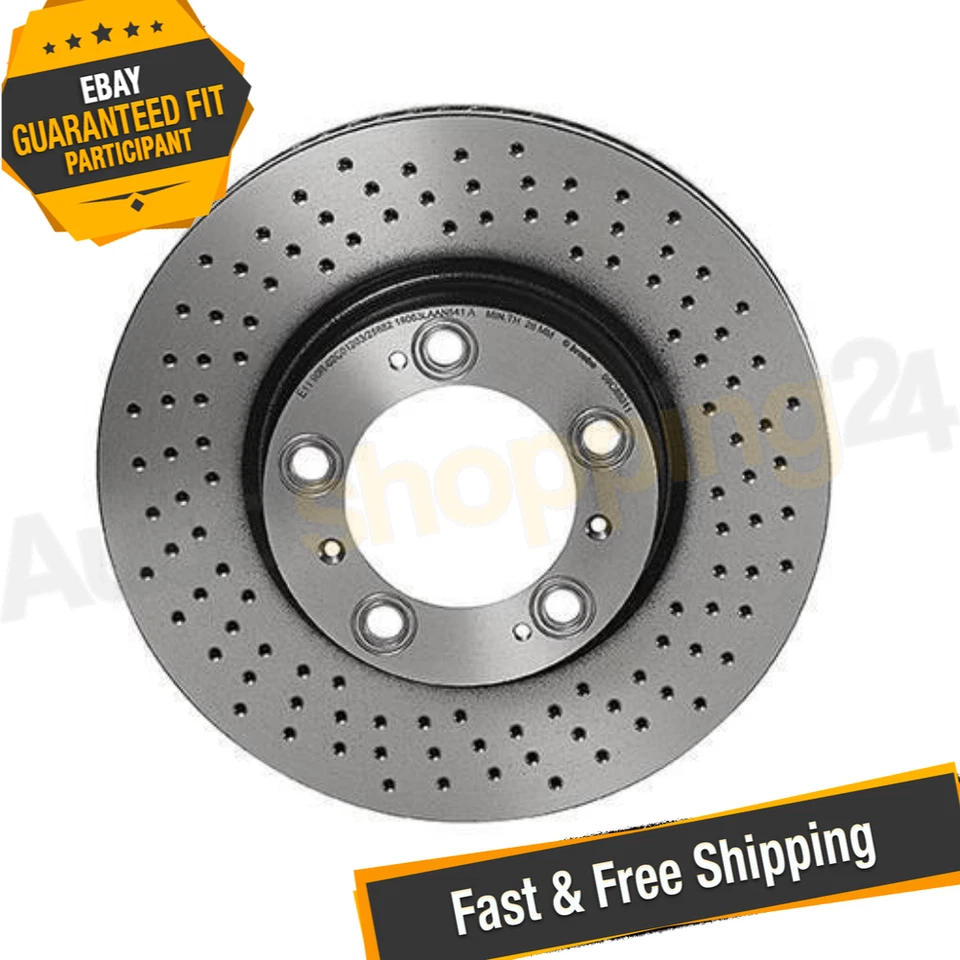 Rotor de freno de disco delantero Brembo 09.C880.11 318 mm para Porsche Cayman 2006-2012 Foto 1 de 4