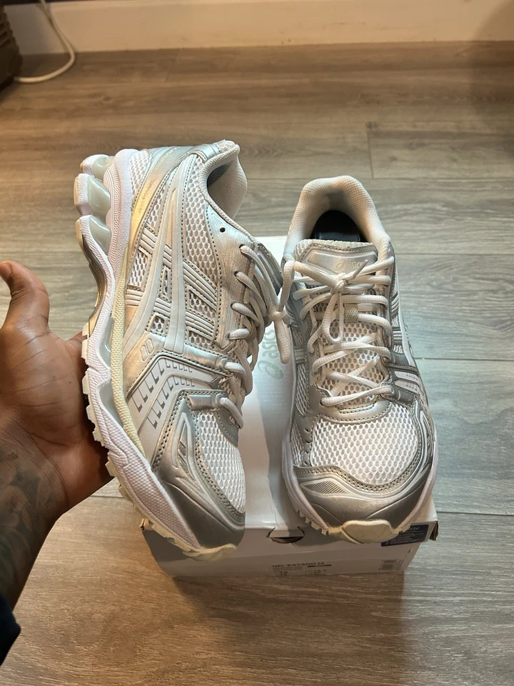 Asics Gel Kayano 14 JJJJound “Silver White” Size 12 - Image 1 of 4
