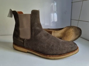 COMMON PROJECTS DESIGNERUK 7 EU 41 MENS TAUPE SUEDE LEATHER CHELSEA ANKLE BOOTS - Picture 1 of 15