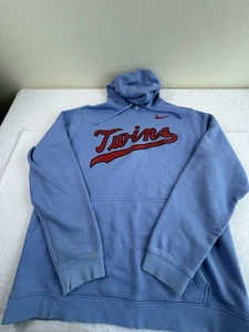 Minnesota Twins Nike Cooperstown Collection Logo Club Hoodie Blue Sz 2XL Mens - Picture 1 of 4