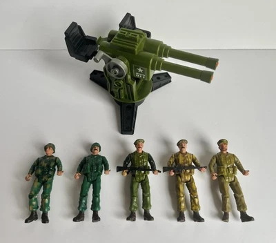 Винтаж 1982 Remco сержант Экшн-фигурки рок лот из 5 товаров и оружие ATA - Изображение 1 из 4