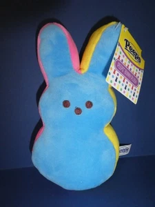 NUEVO CON ETIQUETA PELUCHE CONEJITO MULTICOLOR PEEPS RECIÉN NACIDO/DANDEE 7" - Imagen 1 de 6
