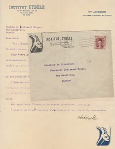 EGIPTO Raro Membrete y Cubierta INSTITUT CYBELE - El Cairo 1939 - Imagen 1 de 3