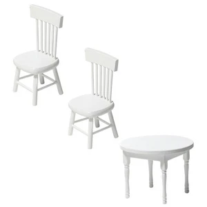 Plastic Table Set Kids Crafts Tavolo e Sedia Bianco Bambino Mini Arredamento - Foto 1 di 12