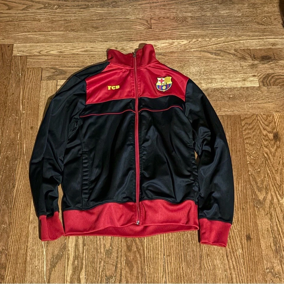 Chaqueta de Pista FC Barcelona Hombre M Negra Roja Força Barça FCB Foto 1 de 3