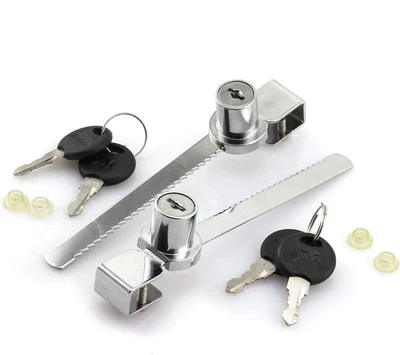 2-Pack Glass Lock Terrarium Showcase Display Case Cabinet Sliding Glass Push Doo - Image 1 of 4