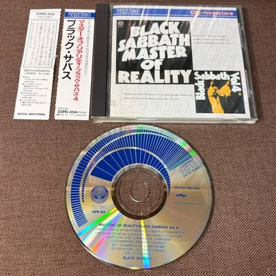 BLACK SABBATH Master Of Reality + Vol.4 JAPAN CD 33PD-354 2 in 1 w/ broken OBI Foto 1 de 4