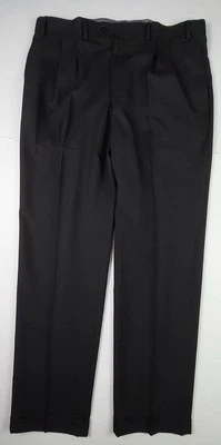 Pantalones Lauren Ralph Lauren Para Hombre Talla 38x34 Negros Puños Pierna Etiqueta Verde Nuevos con Etiquetas $80 Foto 1 de 4