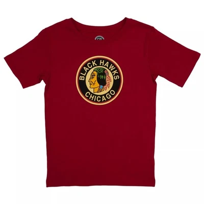 NHL Chicago Blackhawks Boys Crew Neck T-Shirt in Red, XL (16/18) - Image 1 of 3