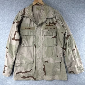 Chaqueta Camuflada De Colección Marina de los Estados Unidos Desierto Mediana Larga - Marcas con Nombre - Usada en Servicio - Imagen 1 de 13