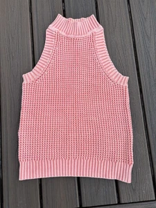 Michael Kors Damen großer Pullover Weste koralle ärmellos UVP 130 $ - Bild 1 von 9