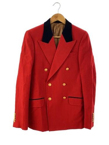 GUCCI Giacca Sartoriale 44 Lana ROSSO