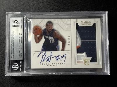KEMBA WALKER BGS 8.5 2012-13 NATIONAL TREASURES #108 ROOKIE PATCH AUTO RPA /199 - Image 1 of 2