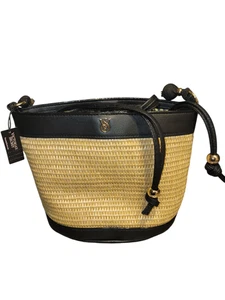 Bolso Bandolera Victoria's Secret Mini Paja Estilo Cubo Nuevo Con Etiqueta Para Mujer VS - Imagen 1 de 4