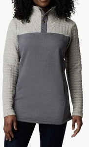 Maglione Columbia donna taglia M Sunday Summit II tunica pile grigio tasche - Foto 1 di 5