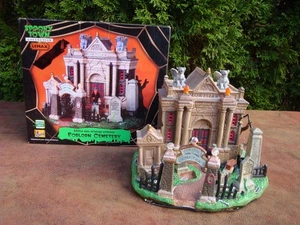 Spooky Town Forlorn Cemetery Exterior Lighted Musical Building by Lemax (2009) - Picture 1 of 19