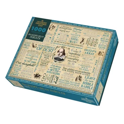 Shakespearean Insults 1000 Piece Jigsaw Puzzle UPG New - Image 1 of 2