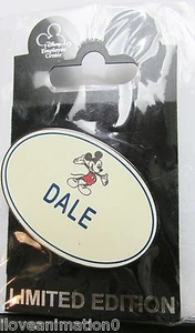 Disney DEC Dale Mickey Mouse WDC OLD Name Tag Series #1 Pin - Imagen 1 de 2