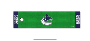 Golf Putting Green Mat NHL Hockey Team Logo 18" x 72" Vancouver Canucks Fanmats - Picture 1 of 2