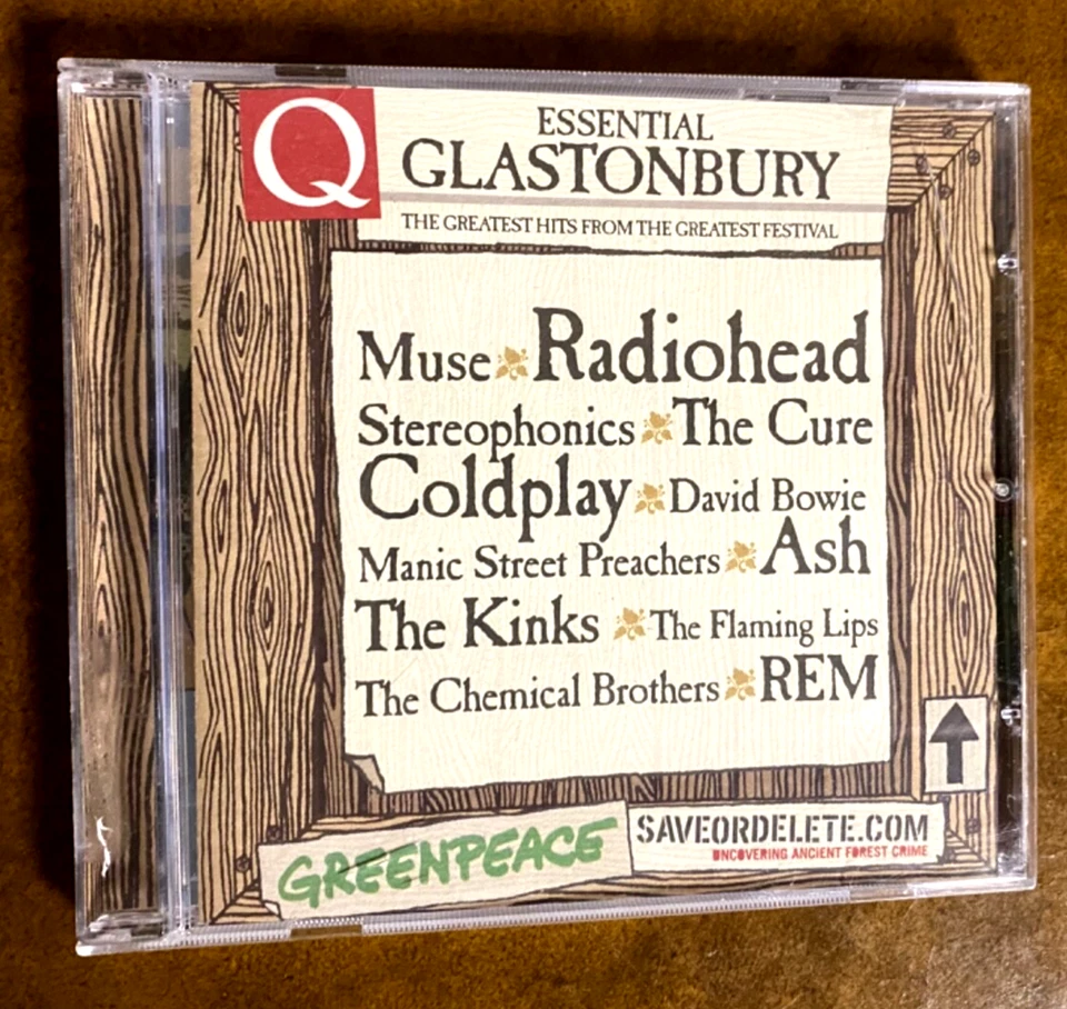 Q Essential Glastonbury CD- (2004) Muse Radiohead Bowie Kinks REM Cure Coldplay Foto 1 de 4