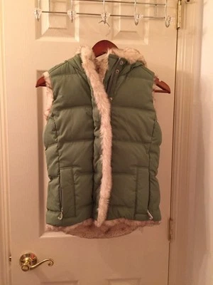 Juicy Couture Winter Reversible Vest Retails $298 (faux fur) Silver Accents NWOT - Image 1 of 4