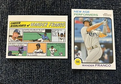 2022 Topps Heritage Wander Franco Comic Career Highlights & New Age Performers - Image 1 of 4