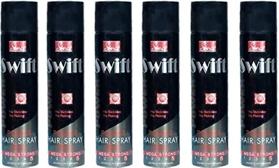 6X Simco Swift Power Hair Spray No Stickiness No Flaking Mega Strong - 100 ML - Image 1 of 4