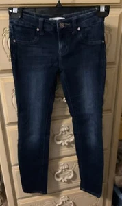 RSQ Jeans Miami Leggings Girls size 7 Mid Rise Blue Wash - Picture 1 of 8