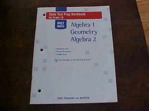 Holt STATE TEST PREP WORKBOOK for Algebra 1, Geometry & Algebra 2  **NEW** - Bild 1 von 1