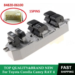 Interruptor de control maestro de ventana delantera eléctrica para Toyota Corolla Camry RAV 4 - Imagen 1 de 6