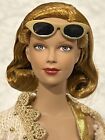 Tonner Brenda Starr GOLDEN GODDESS 16” Fashion Doll Stand Box Gold Bathing Suit