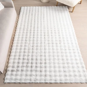 Alfombra de felpa acogedora de 2,44 m x 3,04 m, lavable a máquina. - Imagen 1 de 12