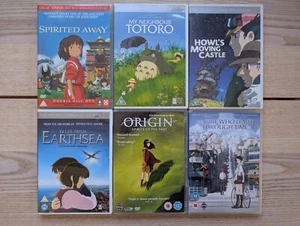 6 x Studio Ghibli + Anime DVD Lot Bundle Collection - Picture 1 of 1