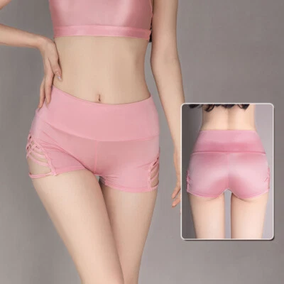 Sexy Lady Shorts Boxer Bandage Hollow out Slim Fitted Hot Pants Lingerie Shorts  - Image 1 of 4