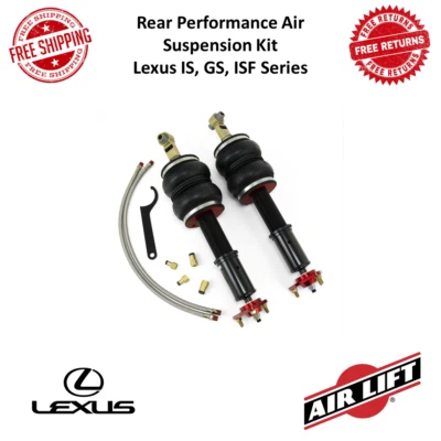 Kit de suspensión neumática de rendimiento trasero Air Lift 78645 para Lexus IS, GS, ISF Series Foto 1 de 4