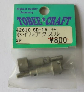 Tobee Craft Rear Wheel Axles for Universal Shafts (Yokomo SD) NEW 42610 - Picture 1 of 1