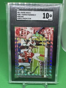 Patrick Mahomes II 2021 MONTAJE EN MOSAICO PÚRPURA PRIZM CHIEFS/49 SGC 10 - Imagen 1 de 2