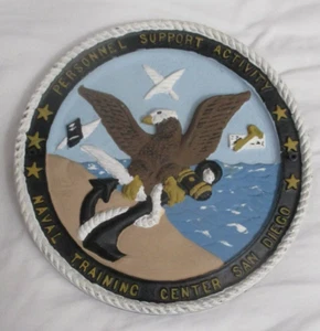 Placa de pared Centro de entrenamiento naval actividad de apoyo personal de la Marina NTC San Diego - Imagen 1 de 3