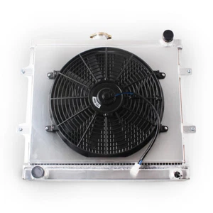 3 ROW Aluminum Radiator Fan For 1984-1995 1985 TOYOTA PICKUP/4RUNNER 2.4L l4 MT - Picture 1 of 13