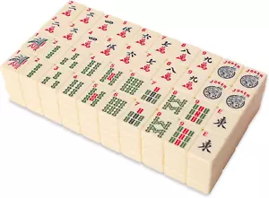 Juego de Azulejos Mahjong Americanos 166 Azulejos Mah Jongg Americanos con Color Marfil ( - Imagen 1 de 12