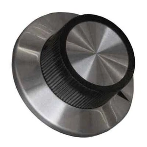 1 x KNOB KNURLED W/SKRT 0.250 PLAST - Picture 1 of 1