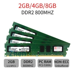 Original Kingston 8GB 4GB 2GB KVR800D2N6/2G DDR2 800Mhz PC2-6400U Desktop RAM AB - Picture 1 of 15
