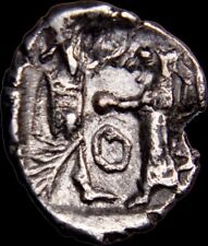 SPECTACUALR STRIKE Samaria AR Obol Silver Levantine Judaea Phoenicia Greek Coin