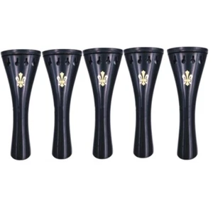 5 pcs 4/4 Violin tailpiece Natural Ebony wood Violin parts/Accessories - Picture 1 of 2