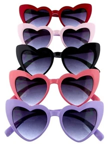 GIRLS Heart Shaped Sunglasses - Picture 1 of 6
