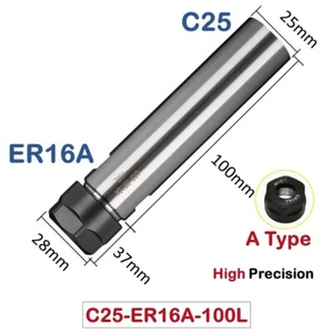 Mini Collet Chuck Collet Extension gambo dritto C-8-10-12-16-20-a - Foto 1 di 56