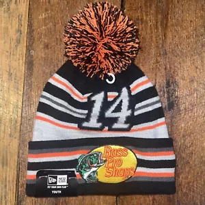 TONY STEWART #14 Nascar Youth Knit Cap New Era Beanie BASS PRO Hat Kids Toboggan - Picture 1 of 9